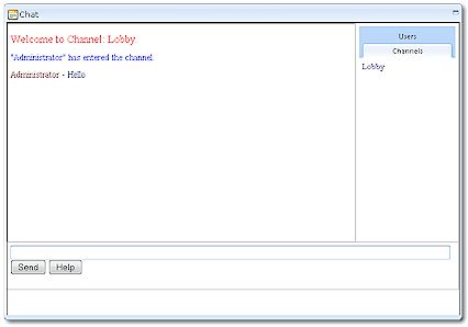 Screen Snapshot: Chat Window